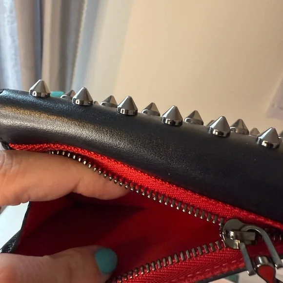 SOLD Christian Louboutin Red Leather Wallet - Picture 6 of 9